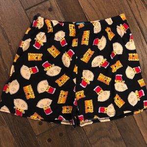 Family Guy Stewie Griffin flannel boxers